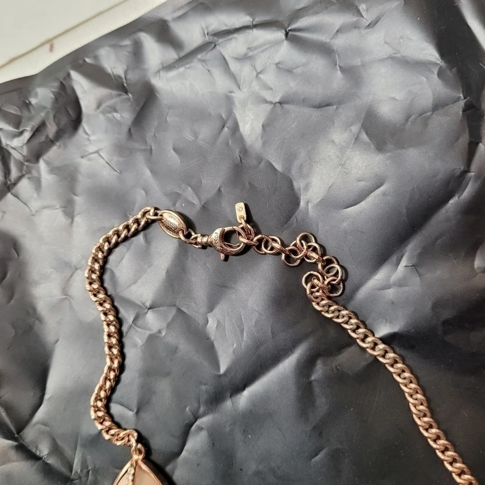 Fossil Maintenance Statement Necklace 16-18" - Picture 8 of 9
